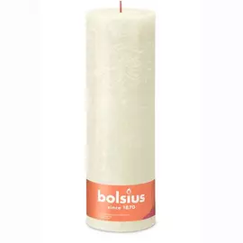 Свеча Bolsius рустик 19х6,8 см shine масляно-желтая