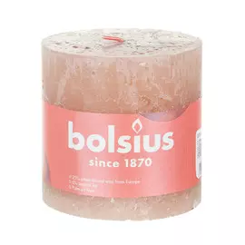 Свеча Bolsius shine 10х10 см розовая