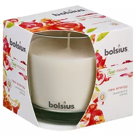 Свеча Bolsius в стакане грейпфрут и имбирь 9,5х9,5 см