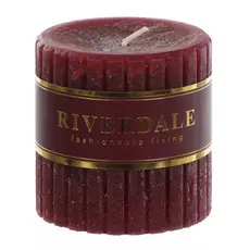 Свеча Riverdale venetian бордо 7х7см