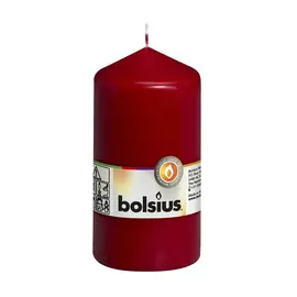 Свеча-столбик Bolsius 13x7 темно-красная