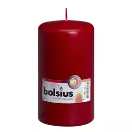 Свеча-столбик Bolsius 15x8 темно-красная