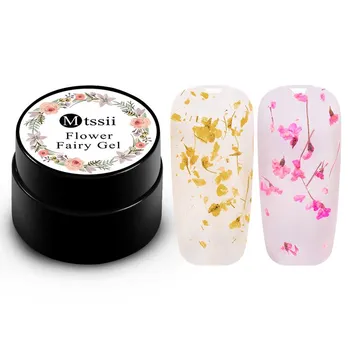 Mtssii Цветочный УФ-гель-лак Lucky Gel Paint Сушеные цветы 3D DIY Desgin Натуральный сказочный лак для ногтей 2pcs