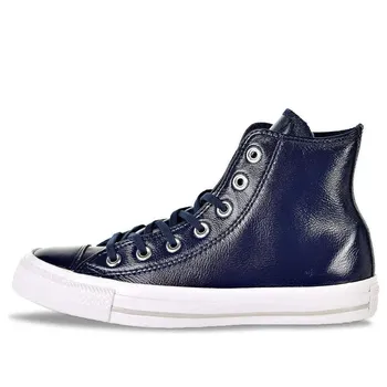 Кроссовки chuck taylor all star crinkled patent leather hi 'midnight navy' Converse, синий