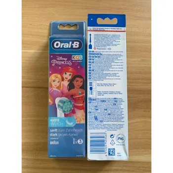 3 шт. насадки для электрической щетки Oral B, очень мягкая щетина, сменные сменные стержни EB10 для детской электрической зубной щетки Oral B красный