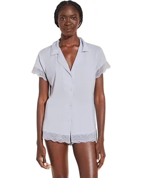 Пижама Eberjey Malou - Short Sleeve, цвет Ice Blue