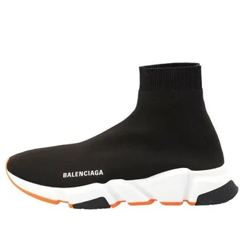 Кроссовки speed sneaker 'black fluo orange' Balenciaga, черный