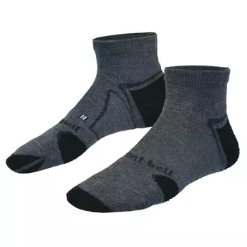 Montbell носки Merino Wool Supportec Walking Short (59 г, S, heather charcoal)