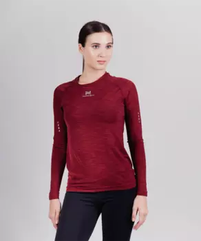 Nordski футболка Pro с длинным рукавом жен. (38-S, ruby)