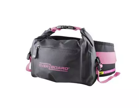OverBoard поясная сумка - Waterproof Waist Pack - 2L (2л, black/pink)