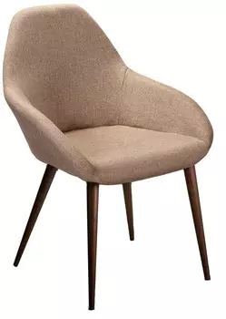 Кресло kent браун/тёмный орех (r-home) бежевый 58x83x59 см.