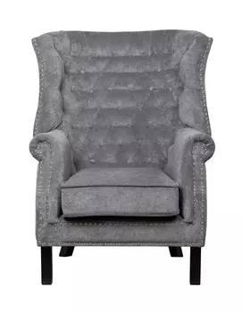 Кресло кресло teas grey (mak-interior) серый 76x105x80 см.