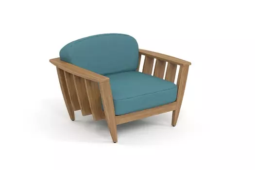 Кресло лаунж reef (yachtline) бирюзовый 111x77x95 см.