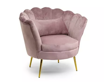 Кресло lotus light pink (kelly lounge) розовый 88x81x80 см.