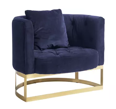 Кресло lounge (nordal) синий 90.0x74.0x76.0 см.