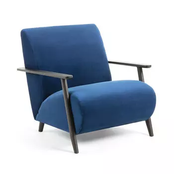 Кресло marthan (la forma) синий 77x78x83 см.