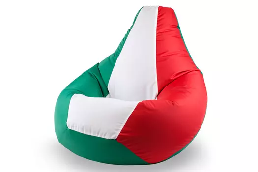 Кресло-мешок italiano xl (van poof) зеленый 85x120x85 см.