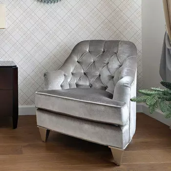 Кресло mestre (fratelli barri) серебристый 89x88 см.