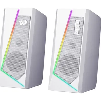 Акустика 2.0 Redragon ANVIL GS520, 6 Вт, подсветка, черный/белый (71775)