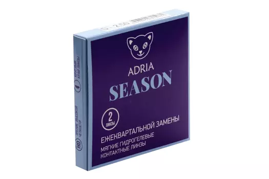 Контактные линзы Adria Season мягкие/гидрогелевые/ежеквартальные -2.50/14.0/8.6, 2 шт