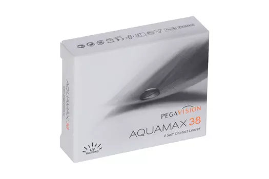 Контактные линзы Aquamax 38 Pegavision квартальные R 8.6 (диоптрия -3,5), 4 шт
