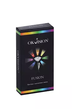 Контактные линзы цветные Okvision Fusion на 3 месяца Gray 2 D -3.00 R 8.6, 2 шт