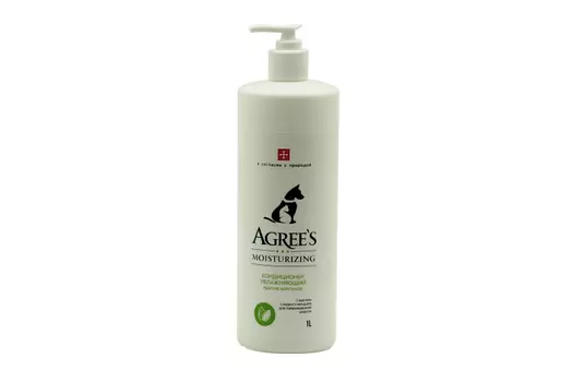 Кондиционер Agrees for pets MOISTURIZING против колтунов с маслом сладкого миндаля 1 л
