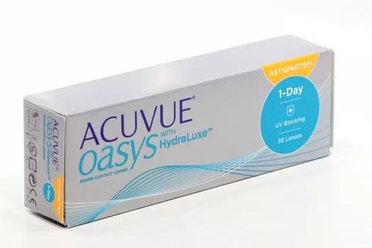 Контактные линзы ACUVUE Oasys for Astigmatism 30 линз R 8.5 D -4.00 CYL -0.75 AX 180