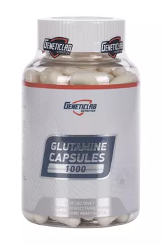 Комплексная пищевая добавка GENETICLAB L-GLUTAMINE capsules, 670 мг, 180 шт, капсулы