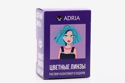 Контактные линзы Adria Color 1 Tone Blue мягкие/квартальные 0.00/14.0/8.6, 2 шт