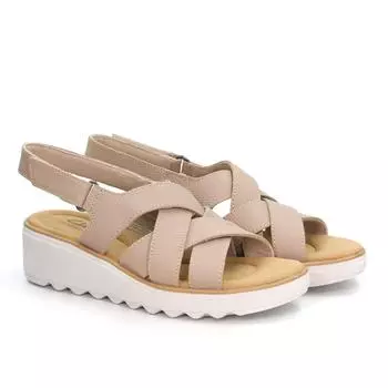 Женские сандалии Clarks, бежевые
