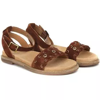 Женские сандалии Clarks, коричневые
