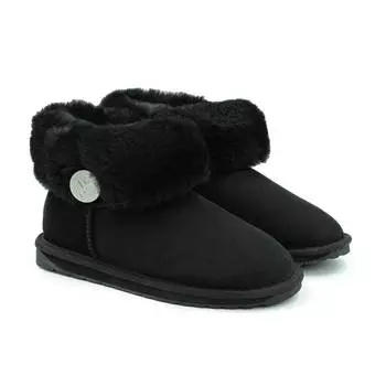 Женские полусапоги из овчины (угги) EMU Australia, черные