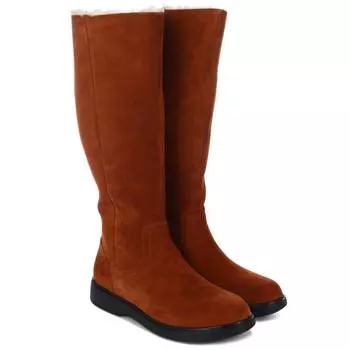 Женские сапоги Clarks, коньячные