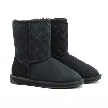 Женские полусапоги из овчины (угги) EMU Australia, черные
