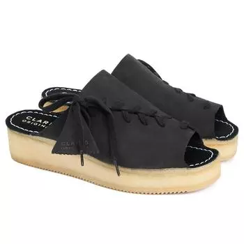 Женские сланцы Clarks(Wallacraftopen 26148637), черные