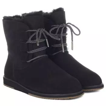 Женские полусапоги из овчины (угги) EMU Australia(Illawong W11657), черные