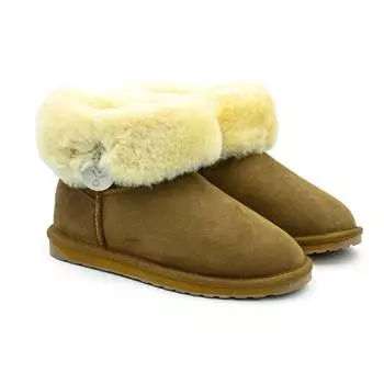 Женские полусапоги из овчины (угги) EMU Australia, коричневые