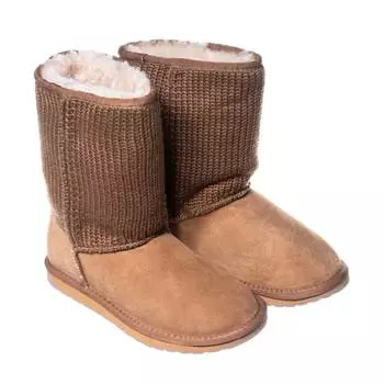 Женские полусапоги из овчины (угги) EMU Australia, коричневые