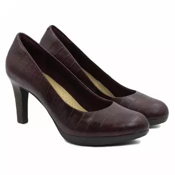 Женские туфли-лодочки Clarks, бордовые