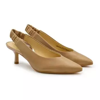 Женские туфли с закрытым мыском/открытой пяткой Clarks (Violet55 Sling 26165969), бежевые