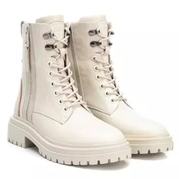 Женские высокие ботинки CARMELA (LEATHER LADIES ANKLE BOOTS 160196), бежевые
