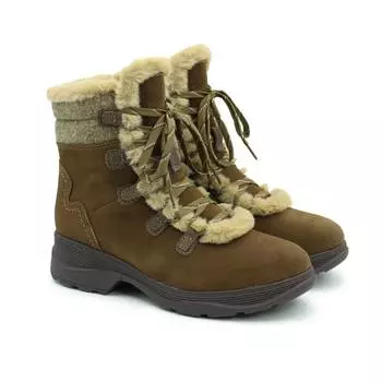 Женские высокие ботинки Clarks (Aveleigh Edge 26163925), коричневые