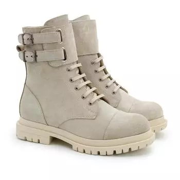 Женские высокие ботинки Clarks, бежевые