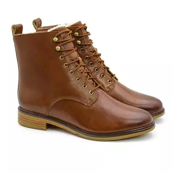 Женские высокие ботинки Clarks (Clarkdale Lace 26162031), коричневые