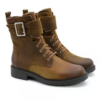 Женские высокие ботинки Clarks, коричневые