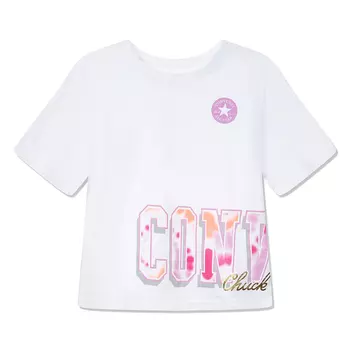 Короткая подростковая футболка Tie Dye Wrap Boxy Crop Tee