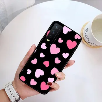 Чехол для телефона «Я люблю тебя с розовым сердечком» для VIVO Y31 Y21 Y70 Y21S Y20 Y72 1907 Y12 Y11S Y53S Y33S Y55 Y76 Y51 Y15S Y01 VIVO Y31