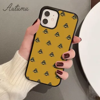 Чехол для телефона Bees для iPhone 11 12 13 14 Pro Max mini X XR XS SE 2020 5 6S 7 8 Plus Samsung Galaxy S21 S22 Cover shell iPhone 6plus