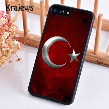 Чехол для телефона Krajews Republic, Турция, флаг Анкары, чехол для iPhone 14 5S 6S 7 8 plus X XR XS 11 12 13 pro max Samsung S21 S22 ultra iPhone 6plus